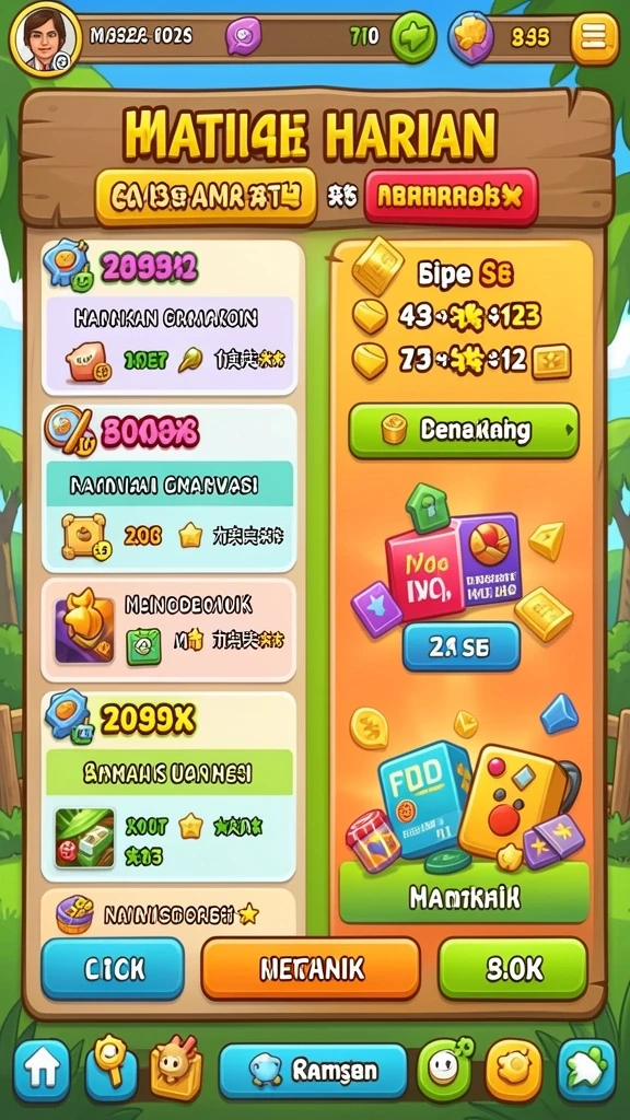 Fitur leaderboard untuk melihat pemain terbaik.