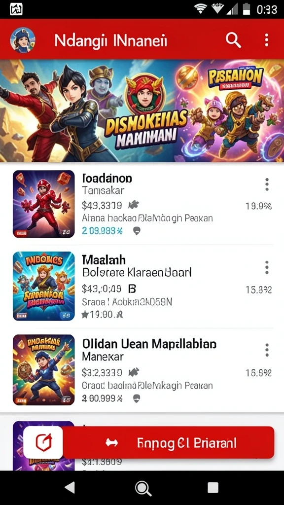Mode permainan yang beragam dan seru.