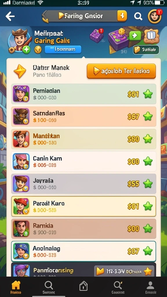 Tampilan pertama yang memikat dan penuh warna.