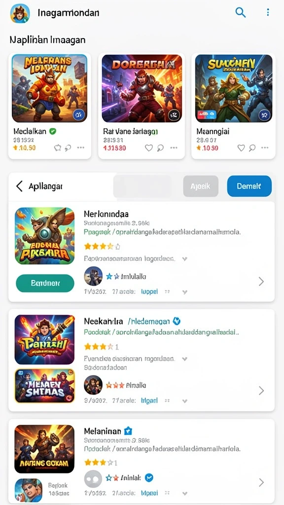 Level baru yang menantang dengan peningkatan kesulitan.