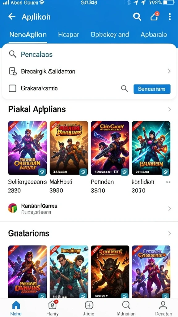 Menampilkan antarmuka permainan yang menarik.