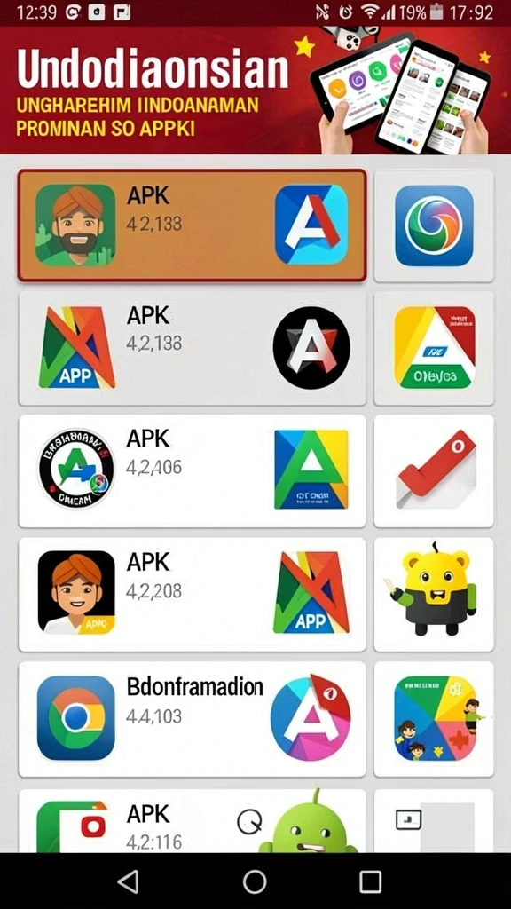 Screenshot menunjukkan desain grafis yang menakjubkan.