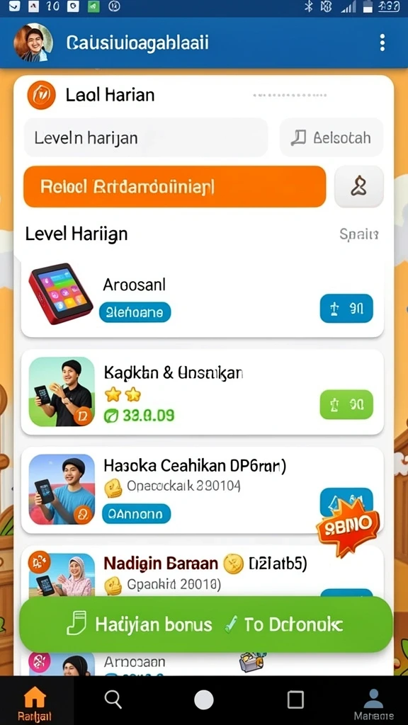 Tampilan antarmuka pengguna yang menarik dan mudah dinavigasi.