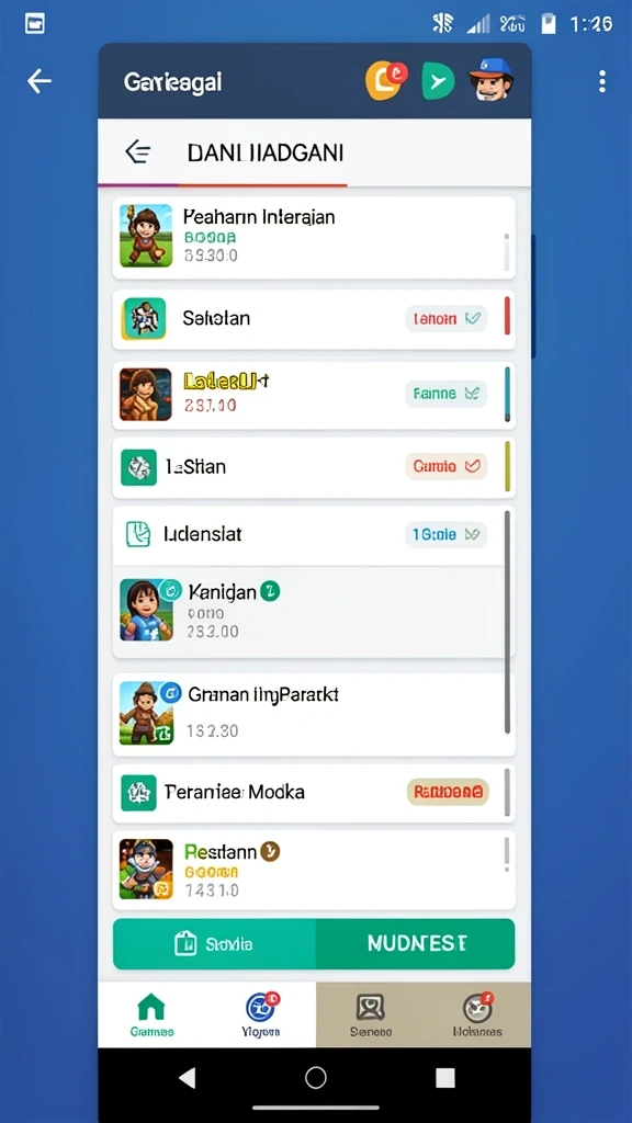 Tampilan antarmuka MAMIBET yang menarik dan mudah digunakan.
