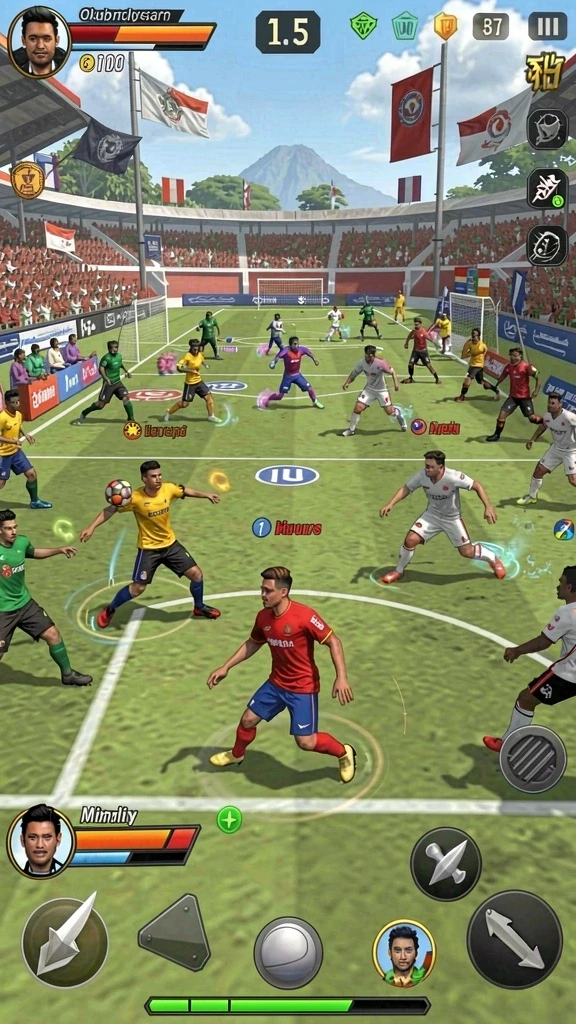 Screenshot saat pemain bersaing di leaderboard.