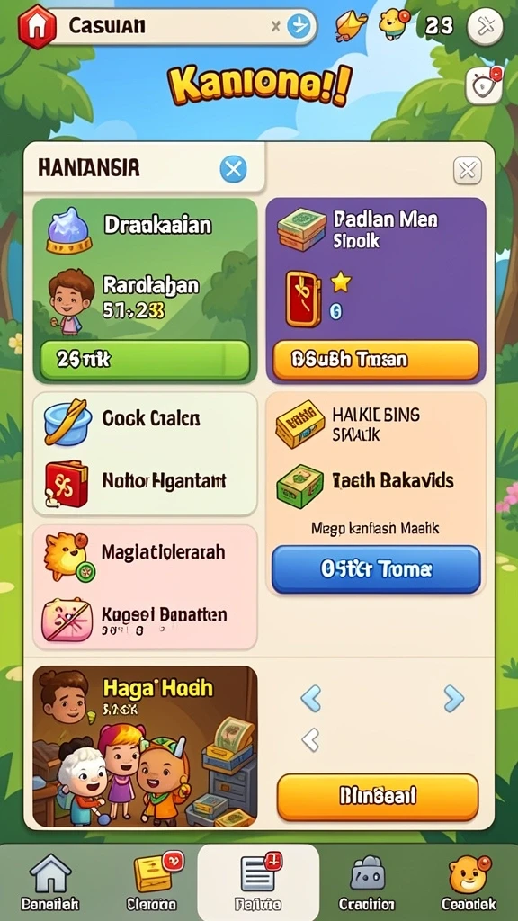 Visual grafis berkualitas tinggi yang memukau.