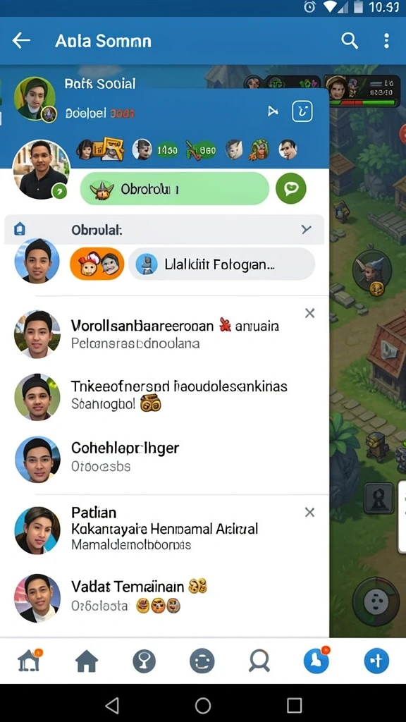 Interaksi sosial antar pemain yang menghibur.