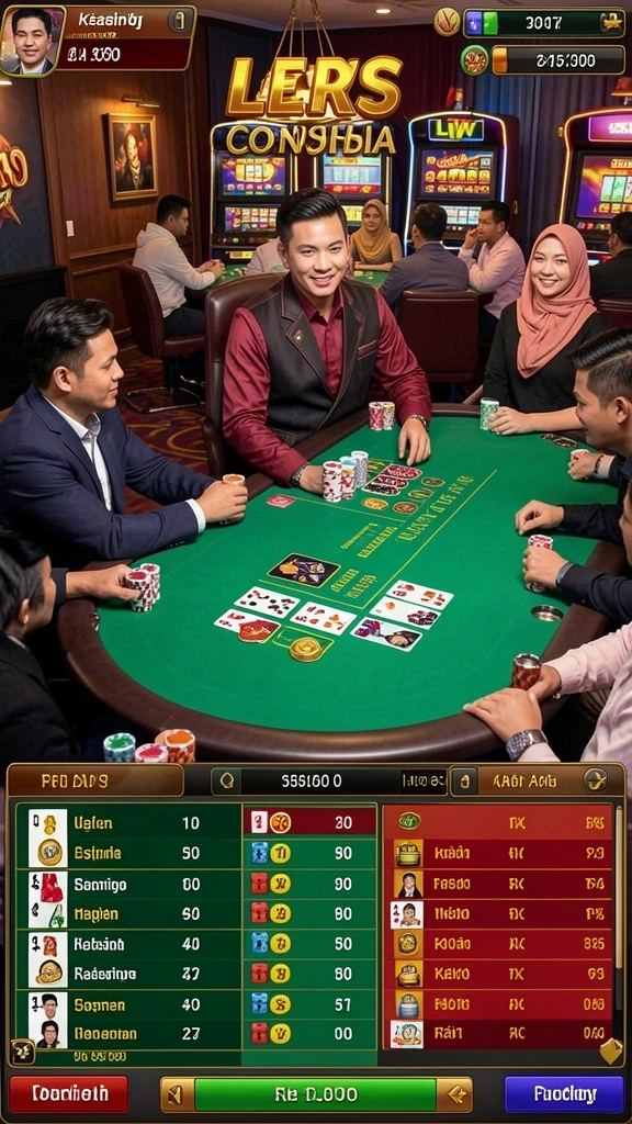 Berinteraksi dengan teman dan bertukar hasil panen.