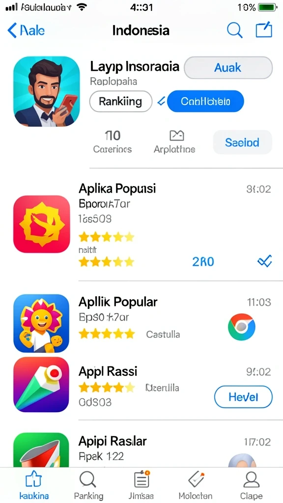 Tampilan menu utama S9S9 yang menarik.