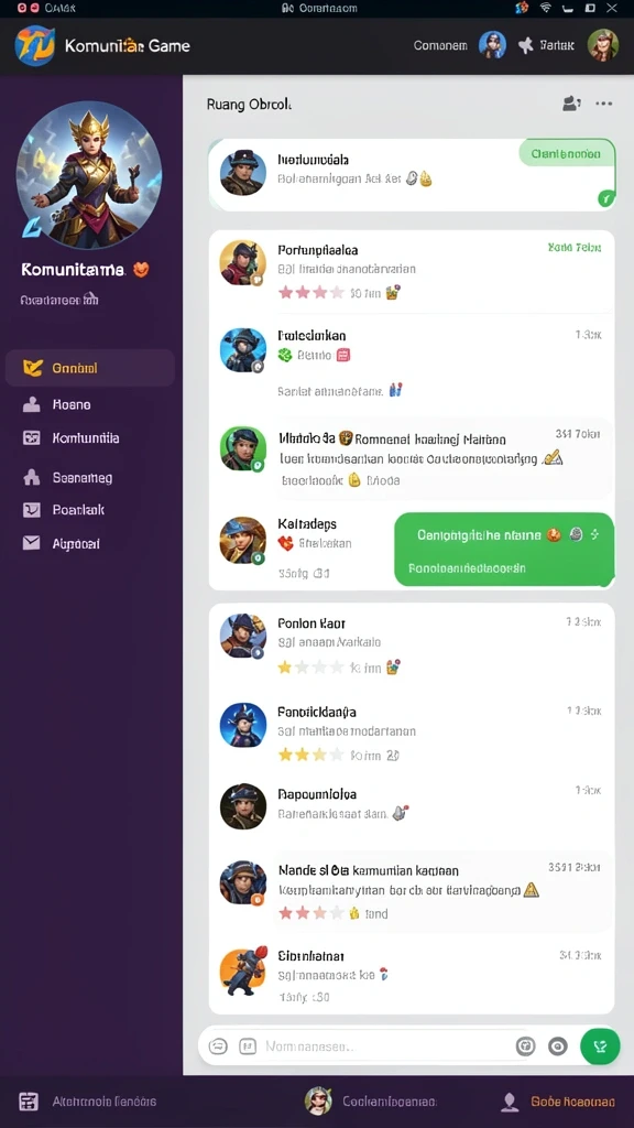 Tampilan antarmuka yang intuitif dan menarik.