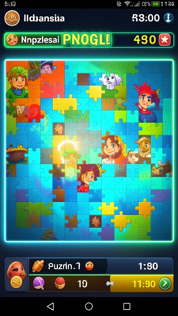 Screenshot dari level baru yang menantang.