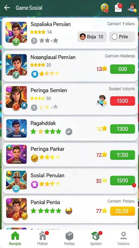 Tampilan antarmuka yang menarik dan mudah digunakan.