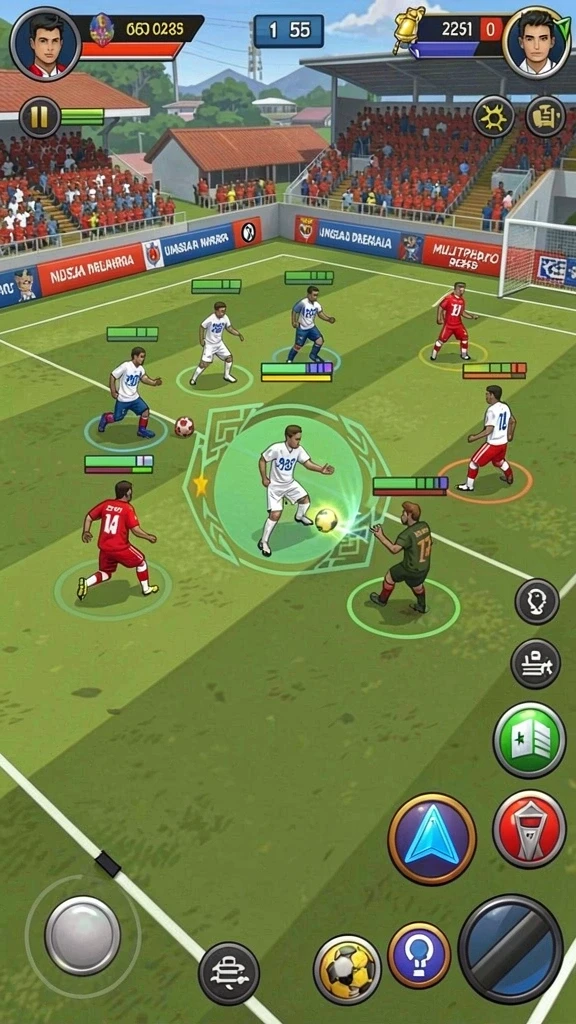 Bermain dengan teman secara real-time sangat seru.