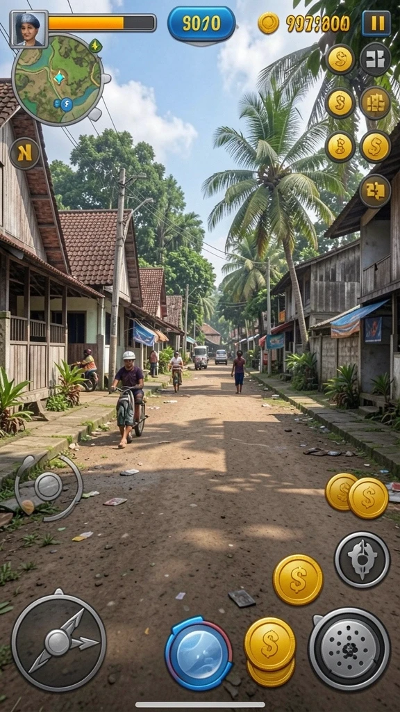 Screenshot menampilkan gameplay yang dinamis dan seru.